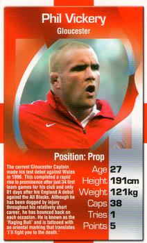 2003 Top Trumps England Rugby Heroes #NNO Phil Vickery Front